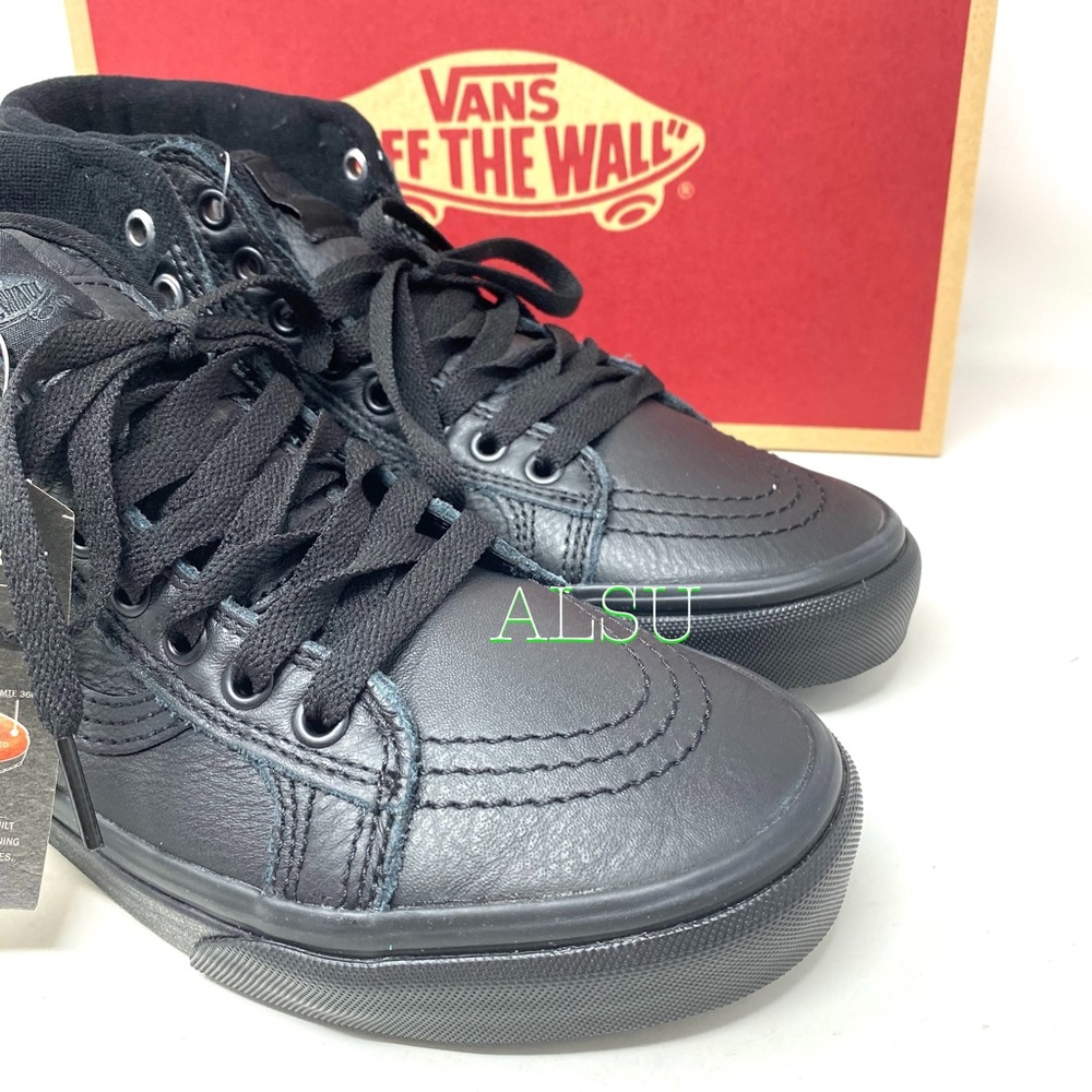 VANS SK8-HI MTE Leather Black Women’s Sneakers Size 8.5 VN0A4BV7XKN - Picture 9 of 10